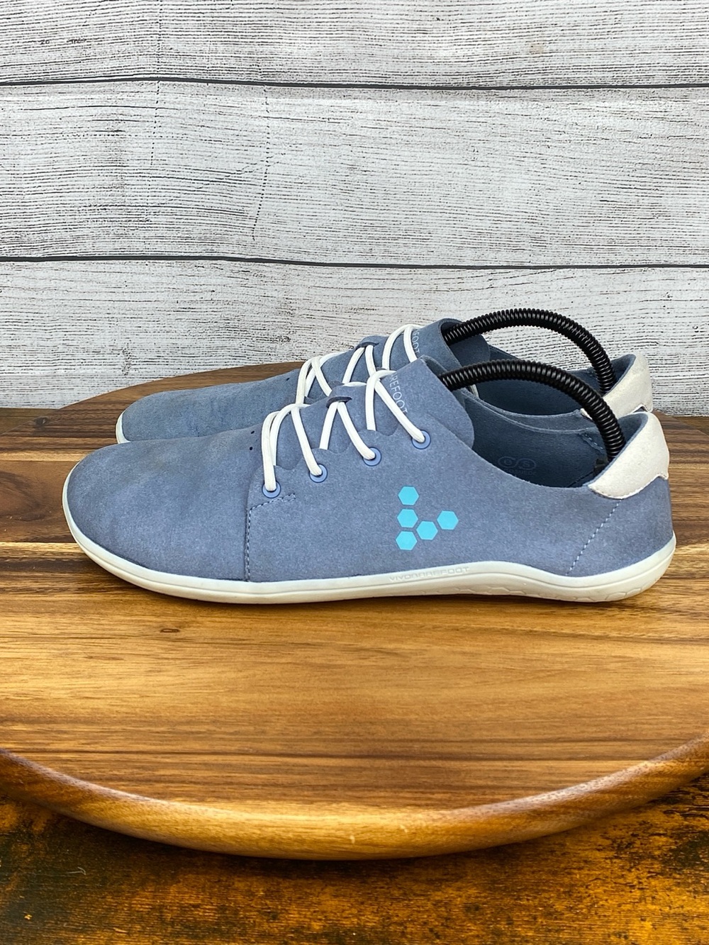 Vivobarefoot Lotte Eco Suede Blue Minimalist Shoe Women’s Size 10.5 / EU 42